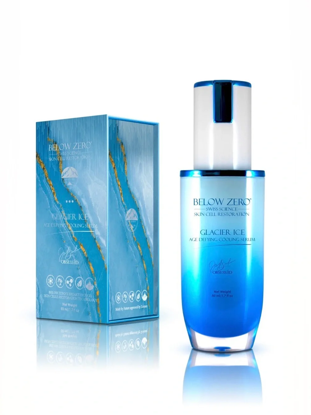 Below Zero Glacier Ice Cooling Serum - Blue
